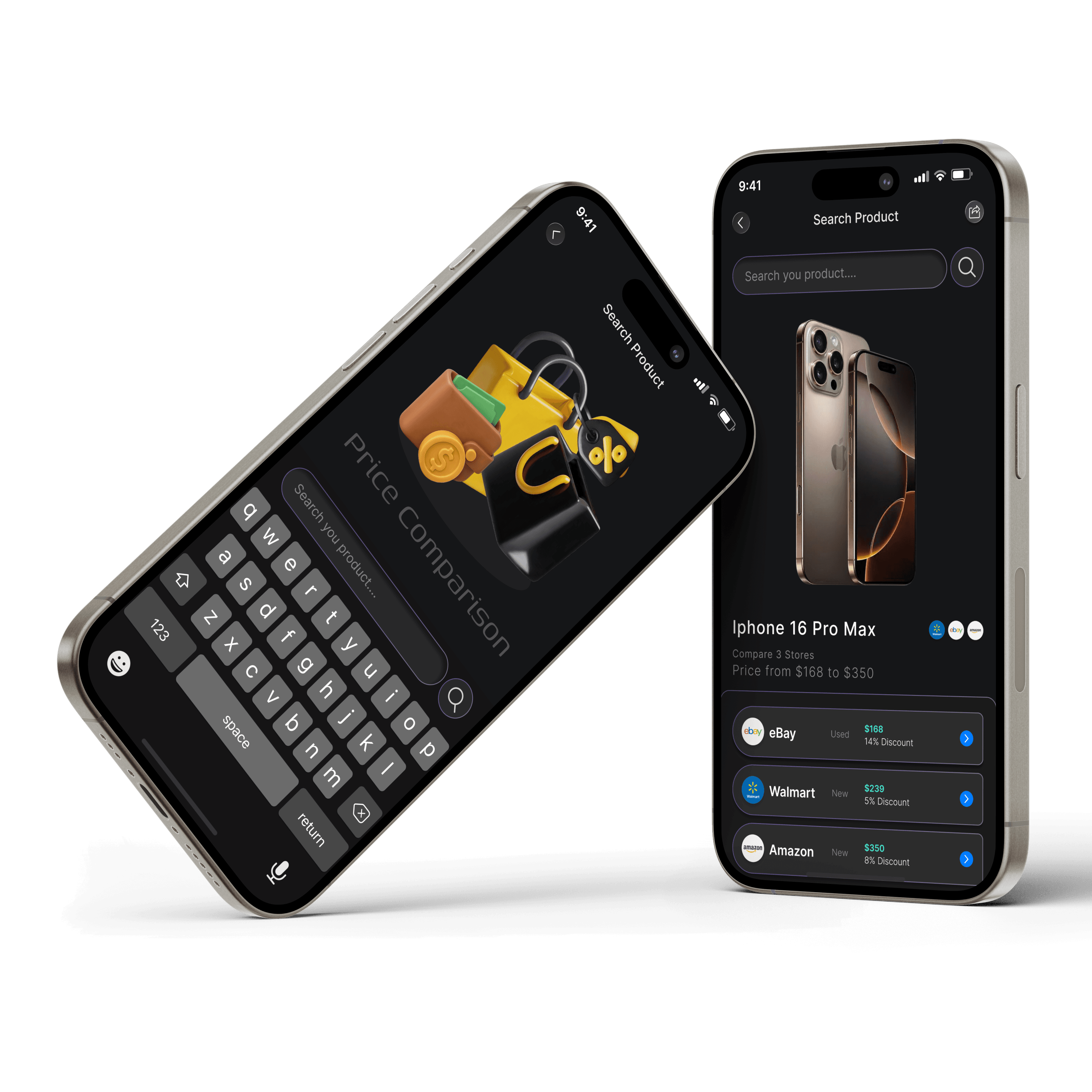ClarityCheck AI mobile app showing price comparison results